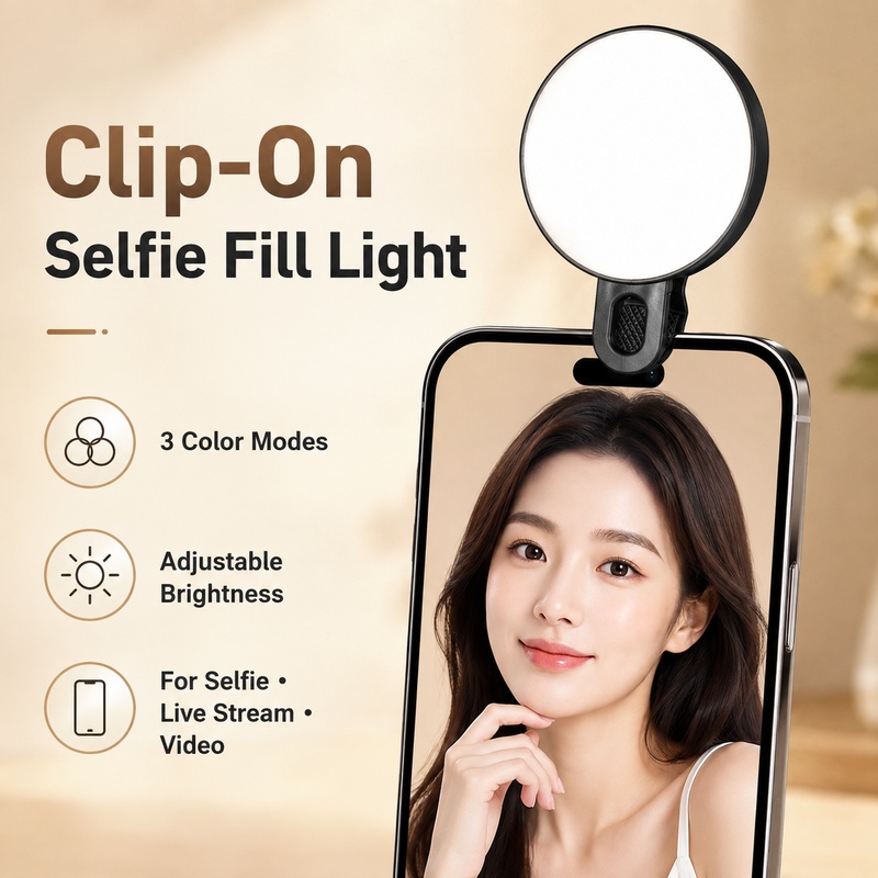 Beauty Makeup Video - Luz LED RGB Portátil, Mini Luz