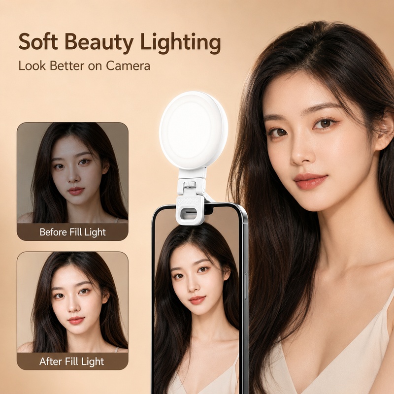 Beauty Makeup Video - Luz de Video LED Portátil para