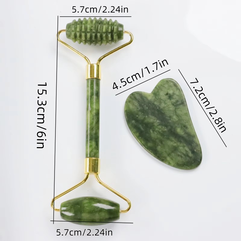 Set de Rodillo de Jade y Gua S - Jade Roller Gua Sha reseña y precio