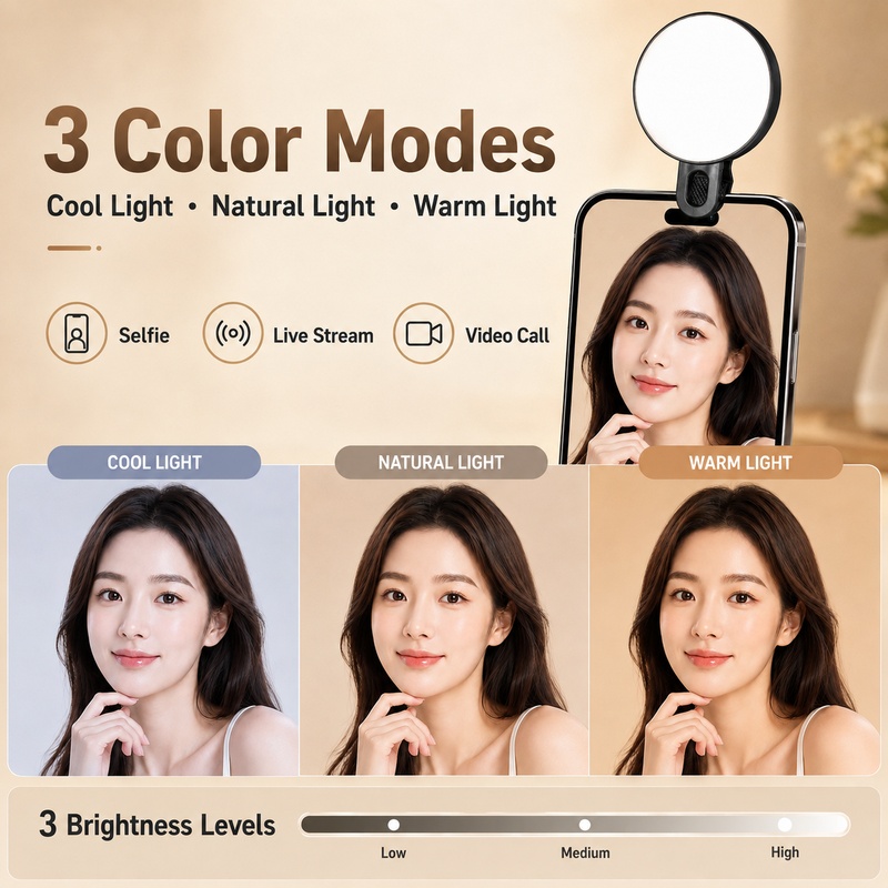 Luz LED RGB Portátil, Mini Luz - Beauty Makeup Video reseña y precio