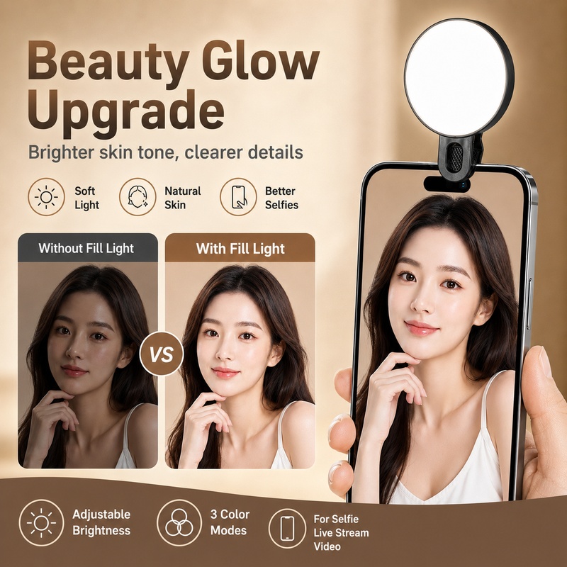 Luz LED RGB Portátil, Mini Luz - Beauty Makeup Video reseña y precio