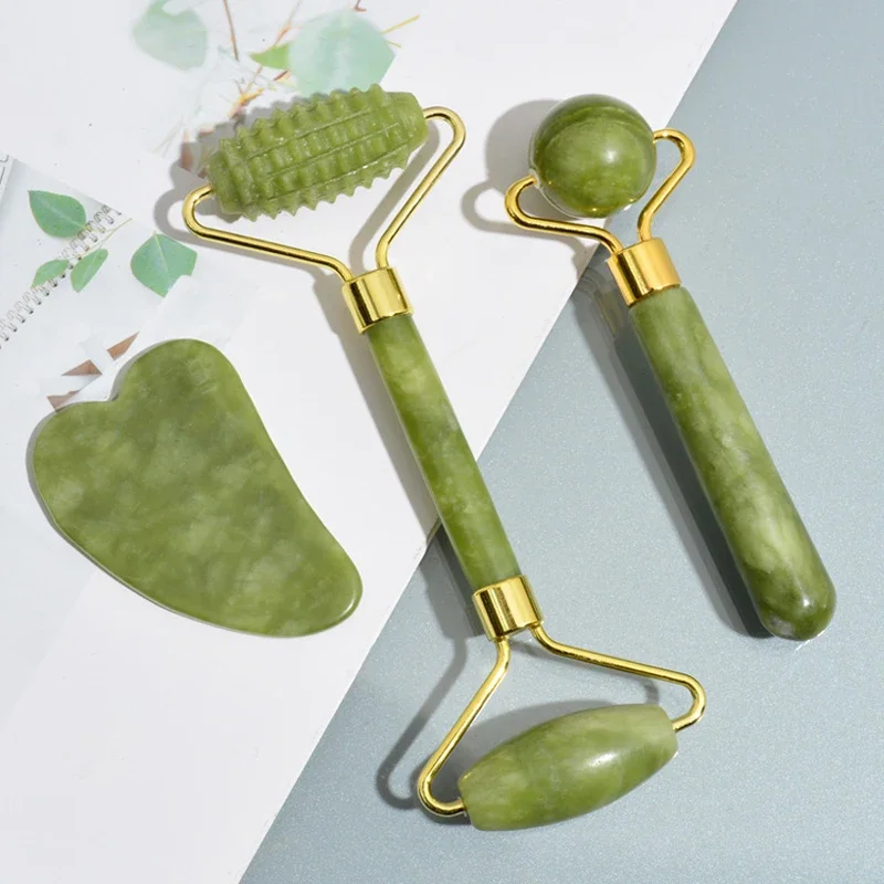 Rodillo de Jade Natural Gua Sh - Jade Roller Gua Sha reseña y precio
