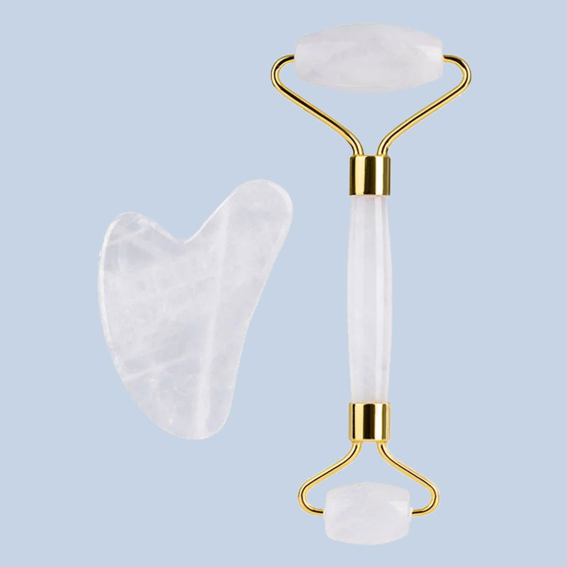 Rodillo de masaje Facial de cr - Jade Roller Gua Sha reseña y precio