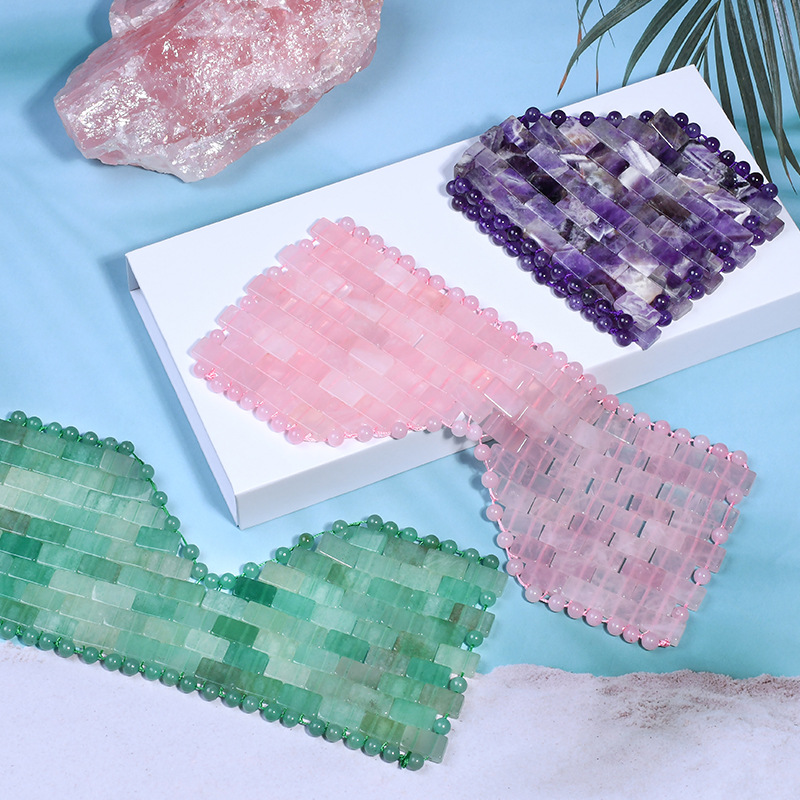 Máscara de ojos de cuarzo rosa - Jade Roller Gua Sha reseña y precio