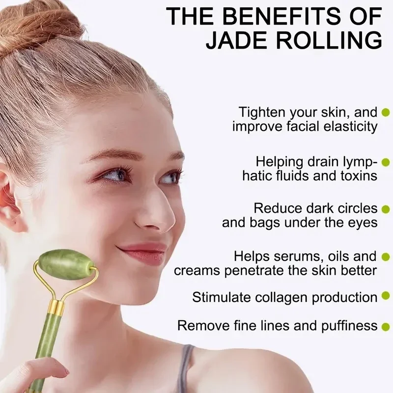 Rodillo Facial de Jade Natural - Jade Roller Gua Sha reseña y precio